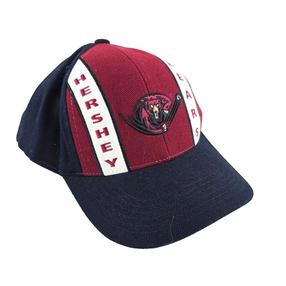 Hershey Bears Hat American Needle Hockey Adjustable Baseball Cap Maroon Red Mens